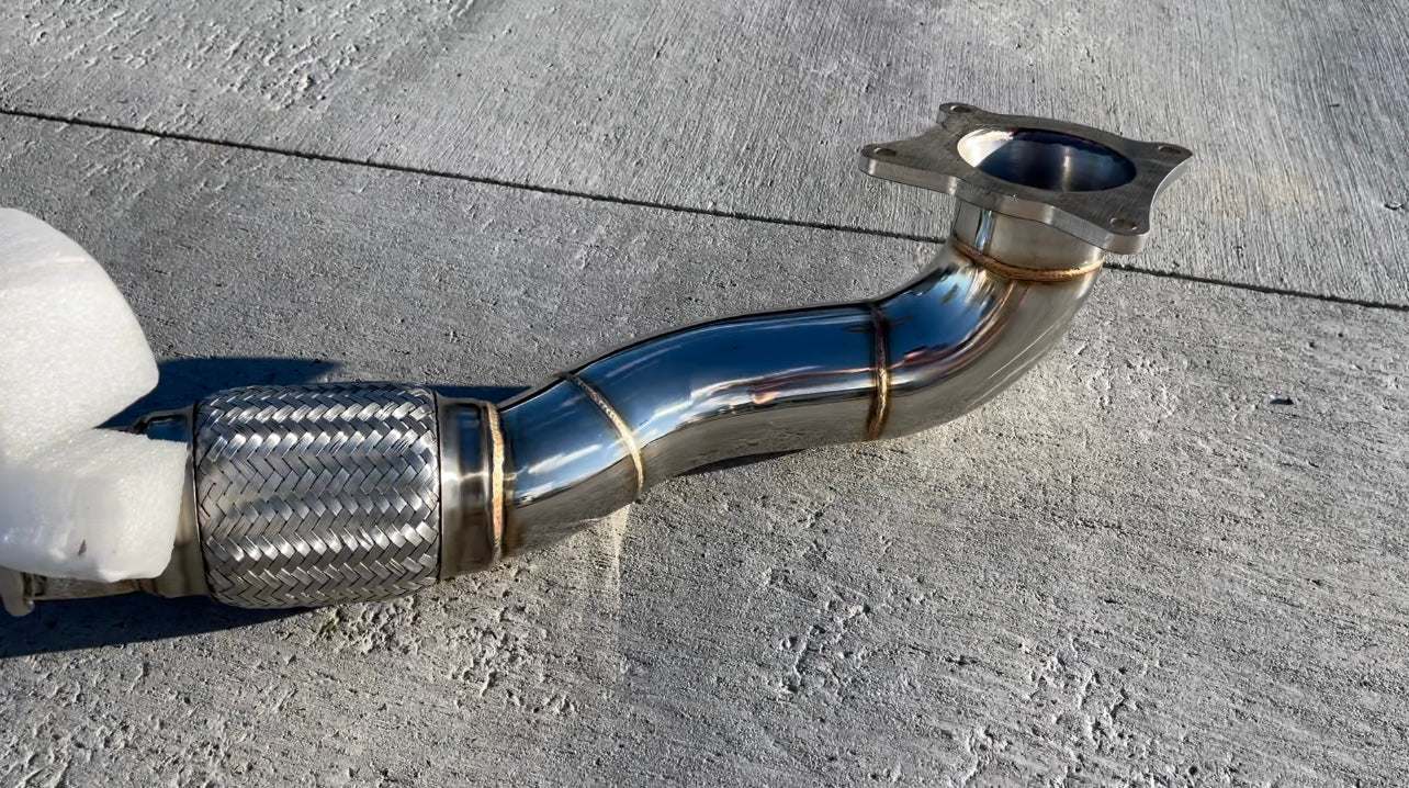 High Flow 3” Catless Downpipe Exhaust For AUDI 8P A3 / S3 AWD VW Golf 6 R 2.0T 
KCP Kiwi Car Parts exhaust