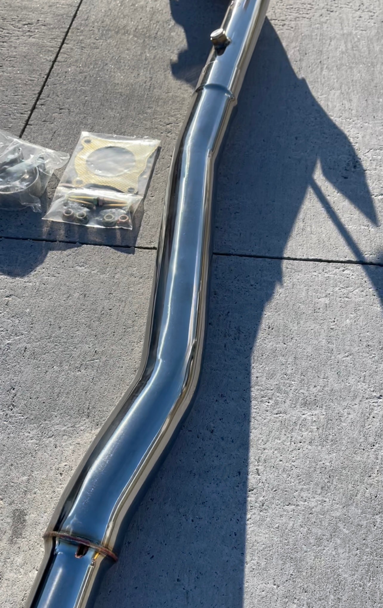 KCP 3” Stainless Steel Exhaust Decat Downpipe Suit For VW Golf 6 R 2.0T AWD / AUDI 8P AWD A3 / S3