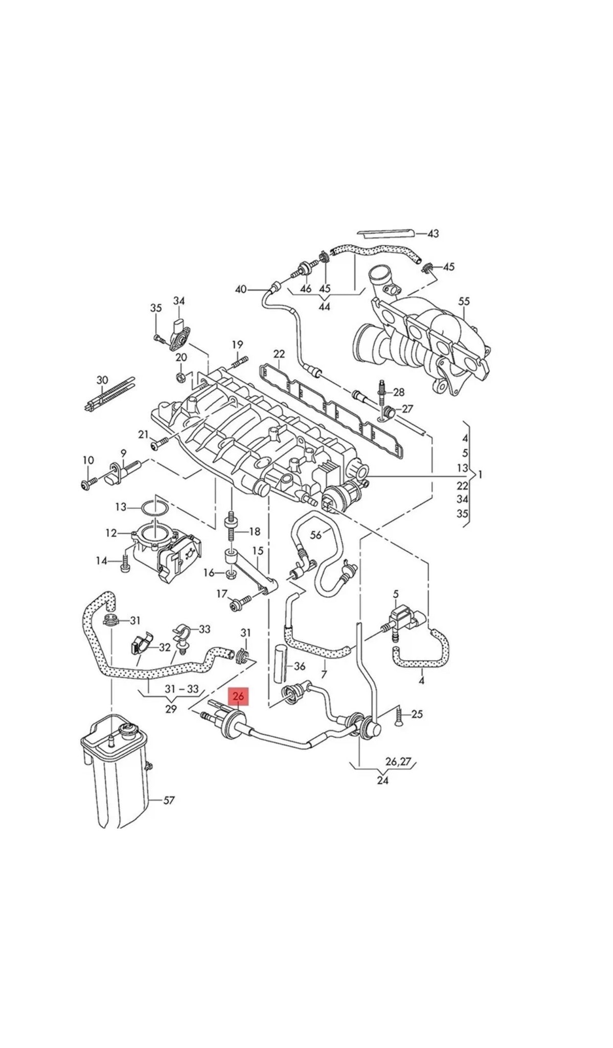 Fuel Vapor Canister Purge Valve Kit Suit For VW Golf Passat CC Audi A3 A4 A5 TT SKODA 06H906517AA / H
