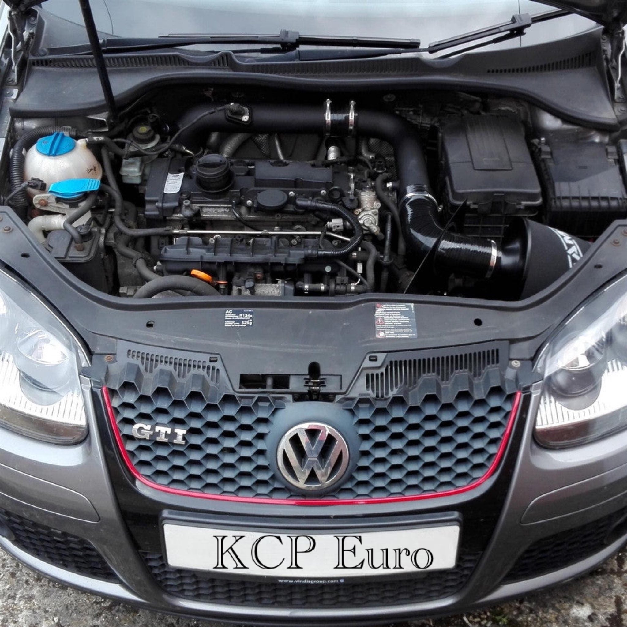 **Combo** Ramair Cold Air Intake Kit and Downpipe Set For VW Golf MK5 GTI GTX 2.0T FSI, Audi A3 FWD 2.0 TFSI