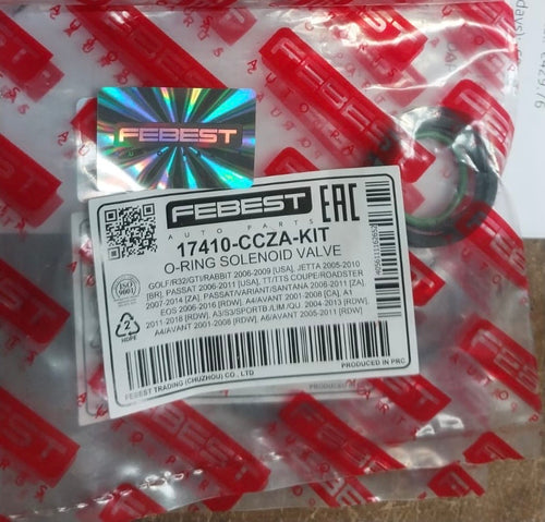 Febest 17410 -CCZA-Kit
3 x Oil control 'O' rings on the inside of the side cover Audi A3 A4 VW Golf 5 MK5 GTI GTX Passat EA113 2.0T FSI TFSI 06F198107A 06F198107 A 06F 198 107 A 06F198107 A