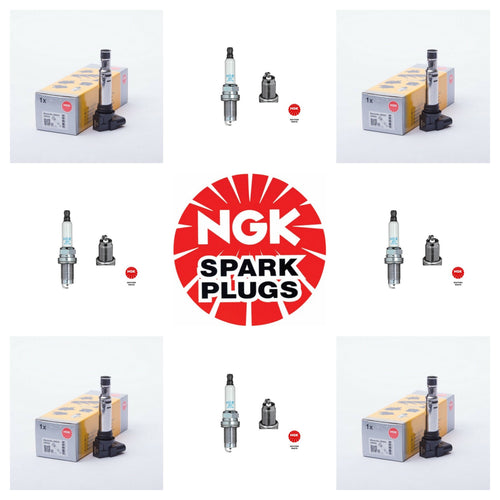1.4 TSI OEM NGK Ignition Kit 4 x Coils + 4 x Spark Plugs 036905100 036905715 NGK PZFR6R 5758 For EA111 Audi A3 VW Golf MK5 MK6 Tiguan Polo Passat Jetta