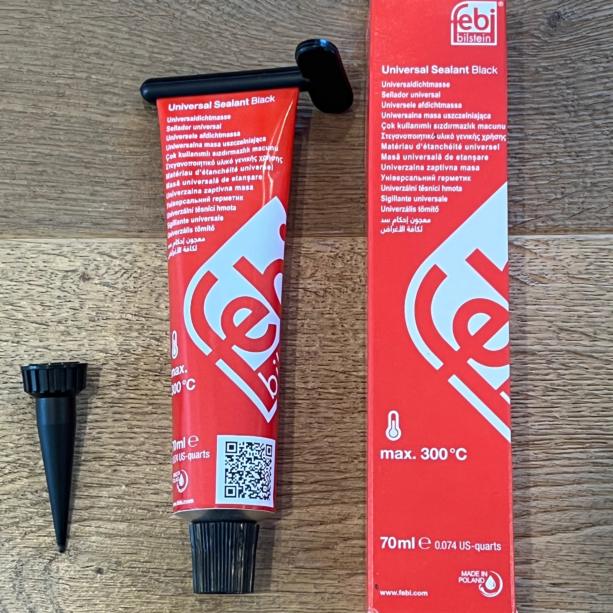 Febi Bilstein High-Temp Silicone Sealing Compound (Black) | 80ml Tube For Sealing Aluminium Upgrade Oil Sumps EA888 Gen.3 VW Golf MK7 GTI / R Audi A3 etc. For Engine Covers, Gearboxes etc.