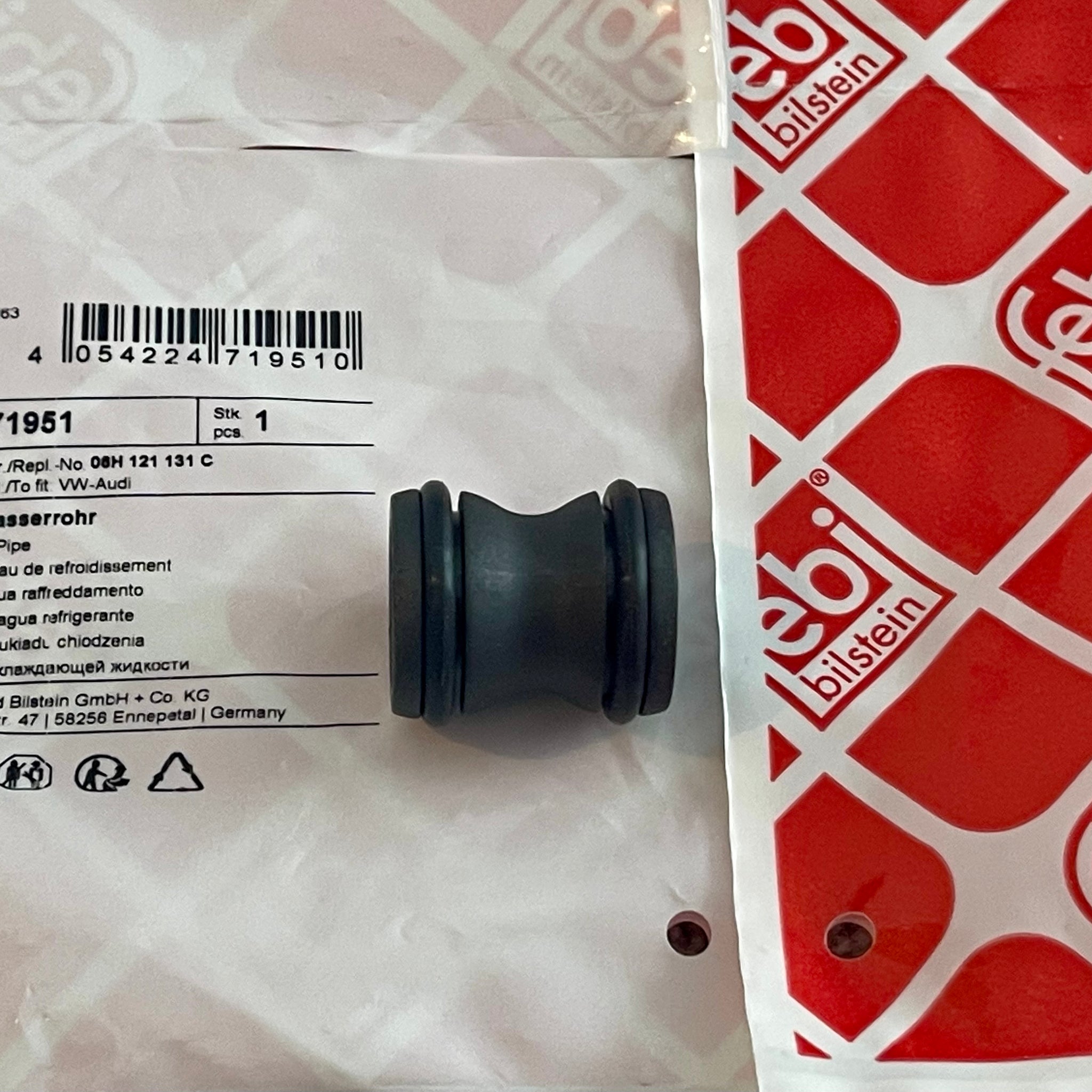 06H 121 131 B Coolant Tube FEBI BILSTEIN For VW Golf GTI MK6 Water Pump Replacement For Tiguan, Audi A3 A4 etc.