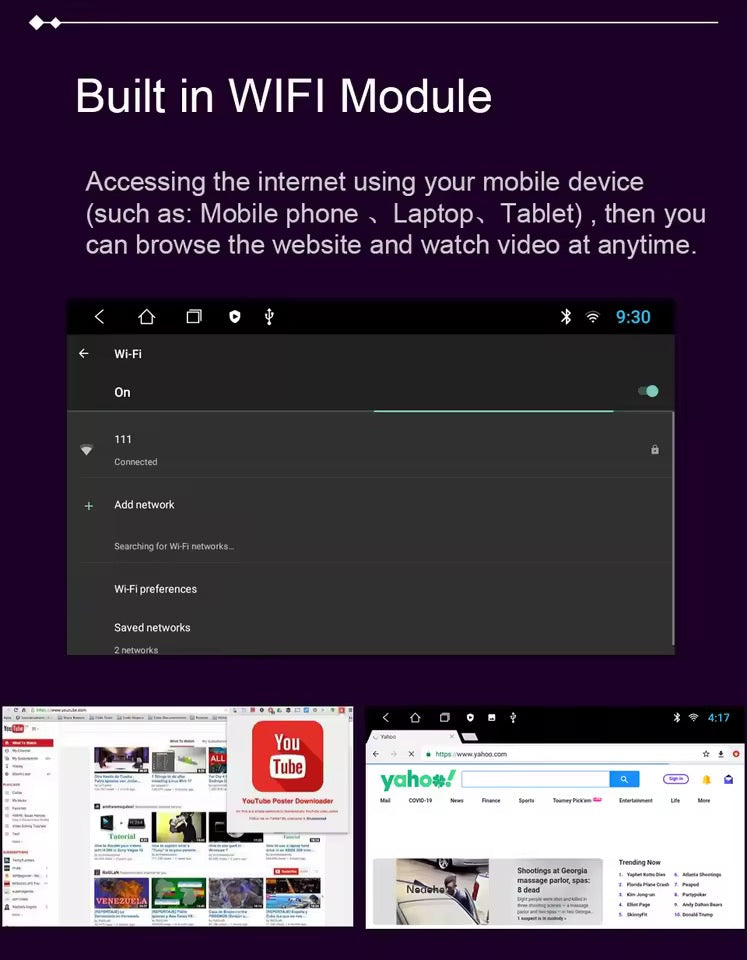 9” Car Stereo 4+64G For 2015-2023 TOYOTA HILUX Supports Apple CarPlay Android Auto Reverse Camera GPS NZ Map Android 12 Radio BT Hands Free Calls