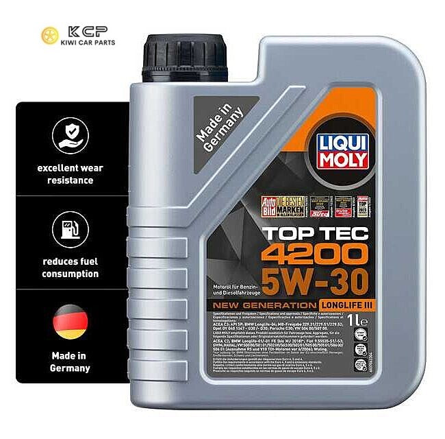 Liqui Moly Top Tec 4200 5W-30 New Generation Engine Oil (1L) | Premium Longlife III
