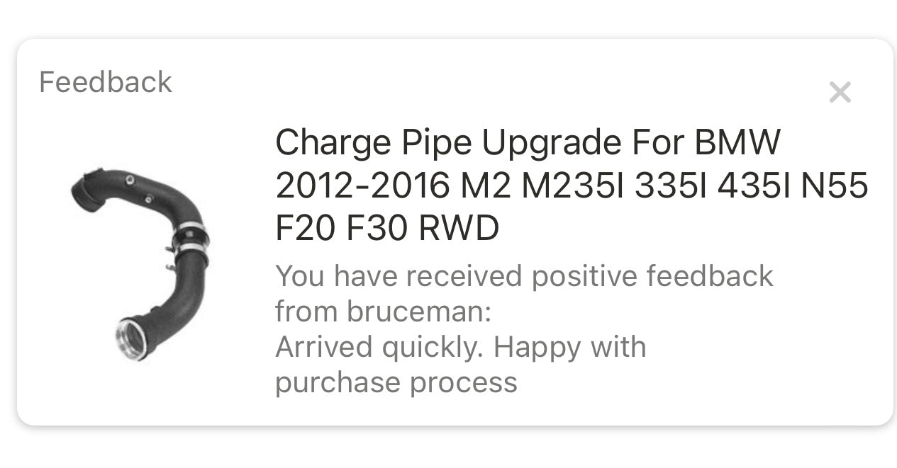 Charge Pipe Upgrade For BMW 2012-2016 M2 M235I 335I 435I N55 F20 F30 RWD YX03118