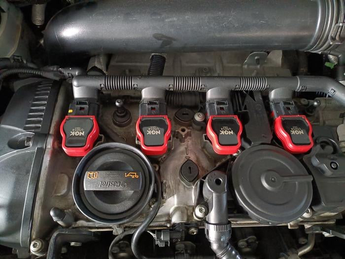 Ultimate 2.0T Ignition Upgrade Kit - NGK R8 Coils + NGK Colder Spark Plugs For EA113 And EA888 VW Audi Engines