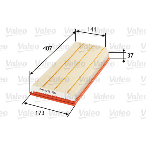 Valeo Air Filter Suit VW 2.0T Golf MK5 GTI, GTX 5 Golf 6R Audi A3 S3 Skoda Air Filter Replacement 585 356 585356

06F133843A 06F133843 A 06F 133 843 A