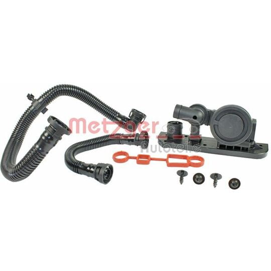Metzger Repair Set PCV Valve Kit Engine Block Breather For VW Golf MK5 GTI / 6R Audi A3 / S3 EA113 2.0T FSI TFSI 06F129101R 06F129101 R 06F 129 101 R Metzger Repair Set Crankcase Breather - 2385048