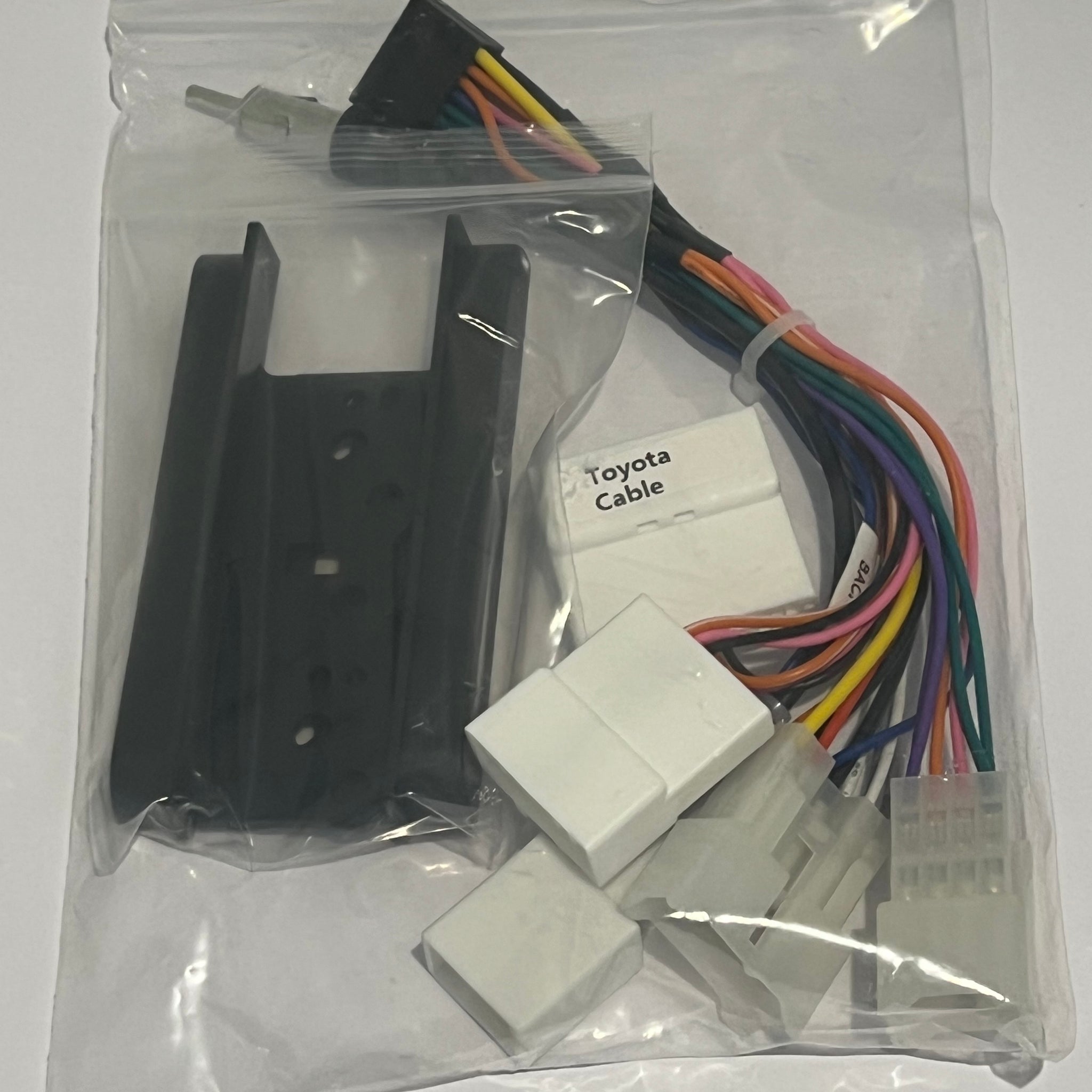 Conversion Stereo Fitting Kit For Toyota Side Brackets + Android Harness 5 Plugs Including Antenna Adapter And 2 Steering Wheel Control Plugs P3079S