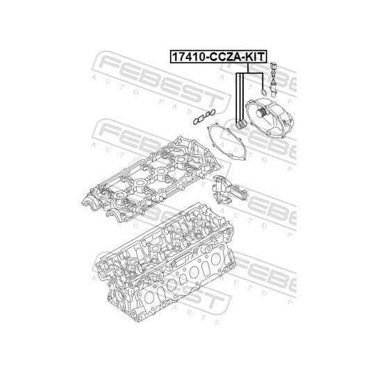 3 x Oil control 'O' rings on the inside of the side cover Audi A3 A4 VW Golf 5 MK5 GTI GTX Passat EA113 2.0T FSI TFSI 06F198107A 06F198107 A 06F 198 107 A 06F198107 A