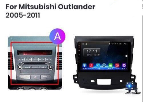 Android 11.0 2G+32G Car Stereo For Mitsubishi Outlander Reverse camera Supports Apple CarPlay Android Auto, GPS NZ Map For xl 2 2005-2011 4007