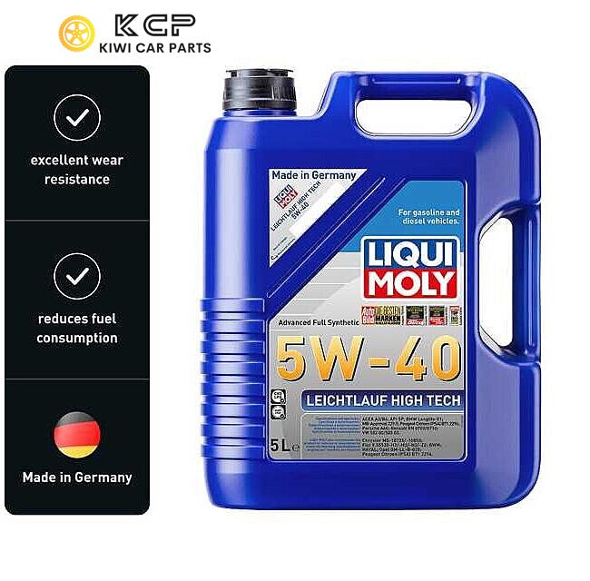 LIQUI MOLY Engine Oil For VW Golf MK5 gti Pirelli gtx Audi A3 S3 A4 A5 2.0T FSI TFSI  Leicht­lauf High Tech 5W-40 5W40 5L KCP 
KIWI CAR PARTS buy in nz LOCAL STOCK AUCKLAND warehouse buy online in nz fast delivery best price oil cheap price