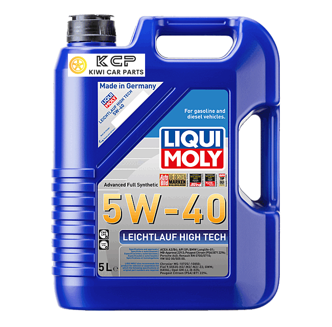 LIQUI MOLY Engine Oil For VW Golf MK5 gti Pirelli gtx Audi A3 S3 A4 A5 2.0T FSI TFSI  Leicht­lauf High Tech 5W-40 5W40 5L KCP 
KIWI CAR PARTS buy in nz LOCAL STOCK AUCKLAND warehouse buy online in nz fast delivery best price oil cheap price