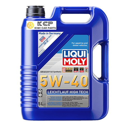 LIQUI MOLY Engine Oil For VW Golf MK5 gti Pirelli gtx Audi A3 S3 A4 A5 2.0T FSI TFSI  Leicht­lauf High Tech 5W-40 5W40 5L KCP 
KIWI CAR PARTS buy in nz LOCAL STOCK AUCKLAND warehouse buy online in nz fast delivery best price oil cheap price