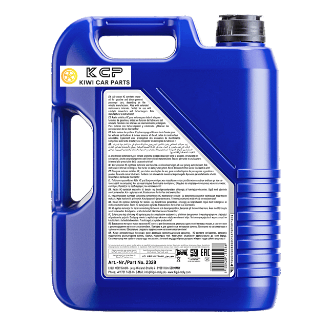 LIQUI MOLY Engine Oil For VW Golf MK5 gti Pirelli gtx Audi A3 S3 A4 A5 2.0T FSI TFSI  Leicht­lauf High Tech 5W-40 5L KCP 
KIWI CAR PARTS buy in nz LOCAL STOCK AUCKLAND warehouse buy online in nz fast delivery best price oil cheap price