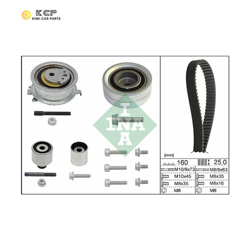 INA Timing Belt Set 530 0550 10 530055010 (+ w.p. 538006010) 
Complete 530055032 ?
VW Audi 2.0 TDI Timing Belt Kit For VW Audi  2.0 TDI CFFB, CLJA