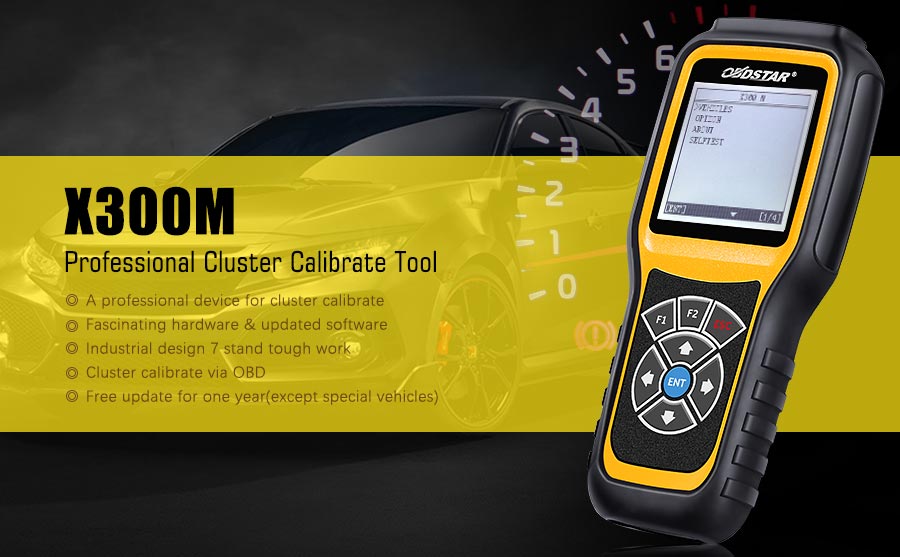 OBDSTAR X300M Special For Mileage Correction Cluster Calibration Adjustment Tool and OBDII Suit for VAG Group AUDI / VW / SKODA/ SEAT, Support MQB VAG