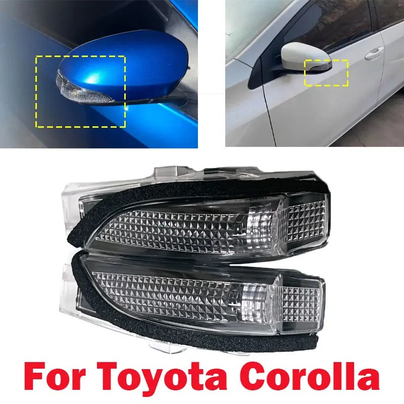 Suitable for Toyota Corolla Middle East Model Left Right Car Side Rearview Turn Signal Side Mirror Lamp Light No Light Bulb