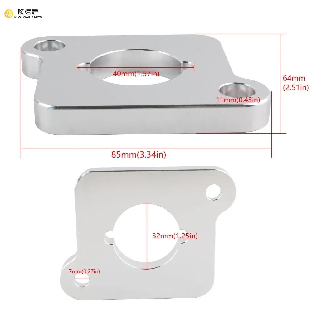 Silver Coilpack Adapter Plates Billet For VW Audi Golf Jetta A4 A6 TT 1.8T to 2.0TFSI<br>