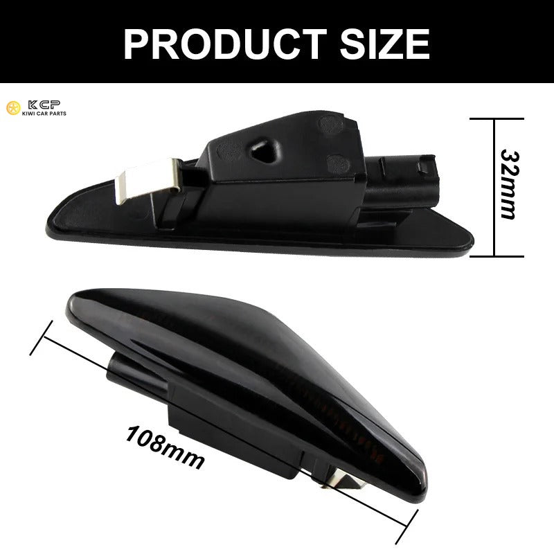 Frecce laterali LED nero coppia fumo adatti BMW Serie 5 E60 E61 X1 E84 Frecce laterali LED nero coppia fumo adatti BMW Serie 5 E60 E61 X1 E84