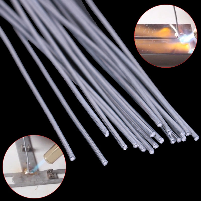10pcs 1.6mmx330mm Welding Rods Low Temperature Aluminum Solder Welding Rod Wire Electrode Welding Sticks Soldering Supplies