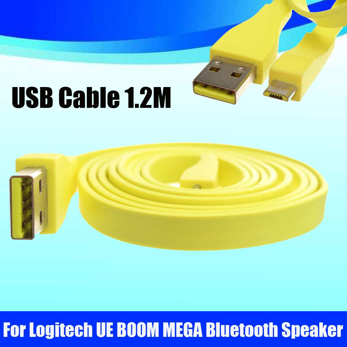 1.2M Micro USB PC Charger Cable for Logitech UE MEGABOOM Bluetooth Speaker Data Transfer USB Extension Cord
