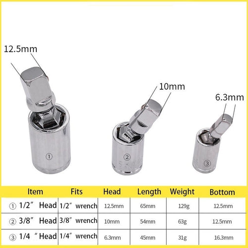 1PC x Universal Joint 3/8