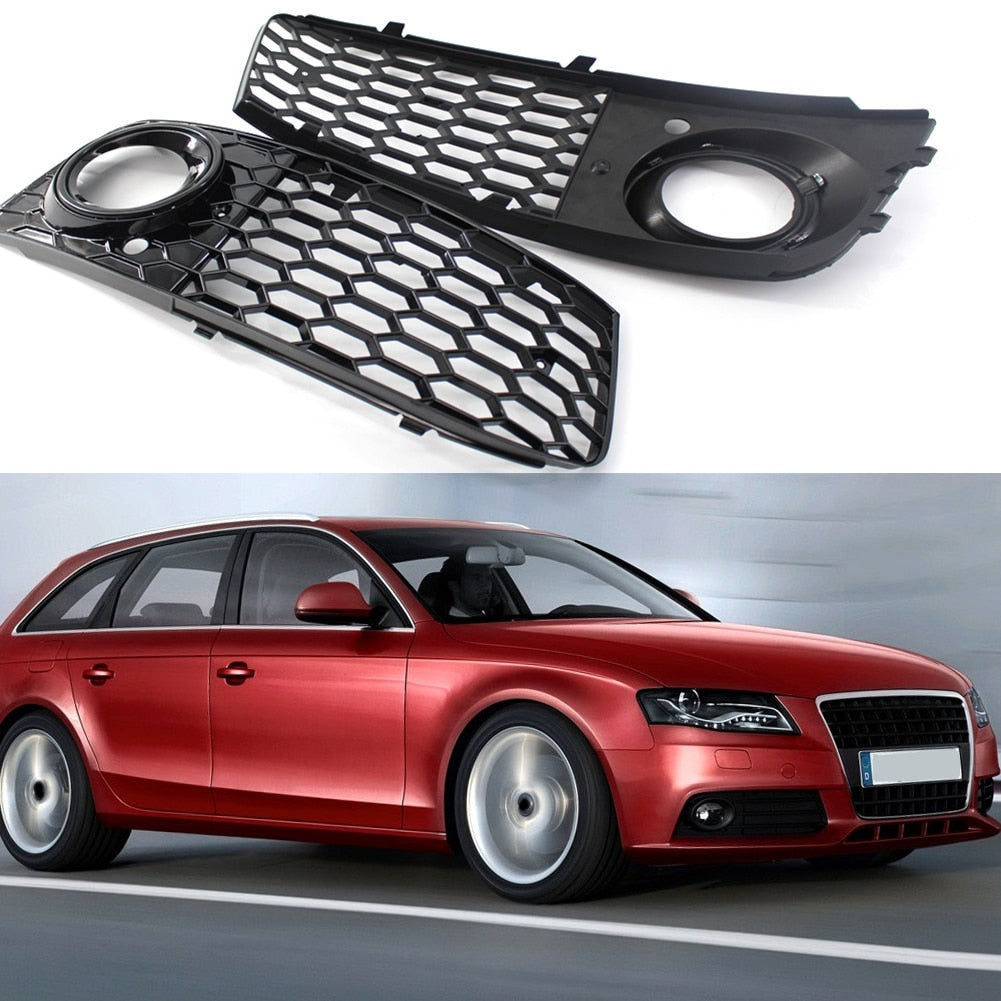 Pair of Mesh Fog Light Covers for Audi A4