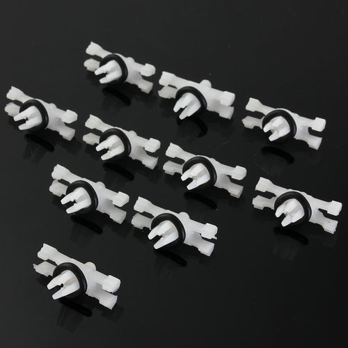 10Pcs/set Top Roof Rain Gutter Moulding Trims Fastener Clips for BMW E46 1998-2014