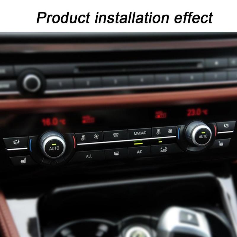 12Pcs Car Auto A/C Buttons Key Caps Heater Switch Kit Suit For BMW F07 GT/F10/F11 F01/F02 525 730