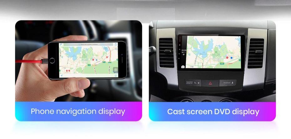 Android 11.0 2G+32G Car Radio Multimedia Player Supports Apple CarPlay Android Auto, GPS NZ Map For Mitsubishi Outlander xl 2 2005-2011 4007