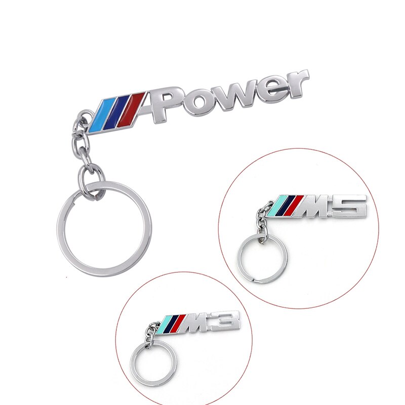 Key ring BMW Tri Colour Power Key chain For BMW M e46 e90 f20 e60 e39 f10 X1 X3 X4 X5 X6 X7