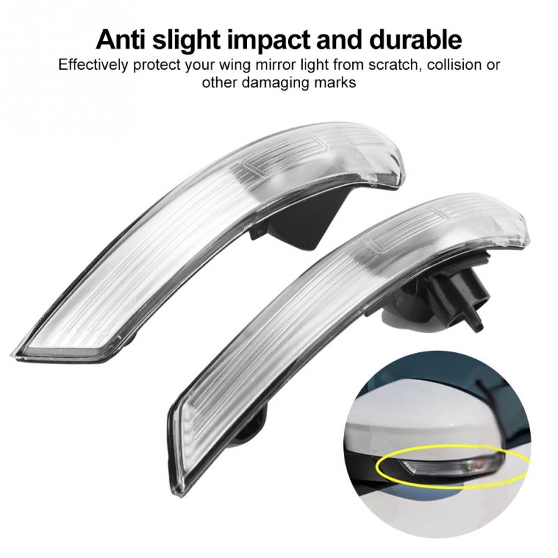 Right Side Wing Mirror Indicator Turn Signal Light Lens Cover Suitable for Ford Focus 2008-2018 Ford Mondeo