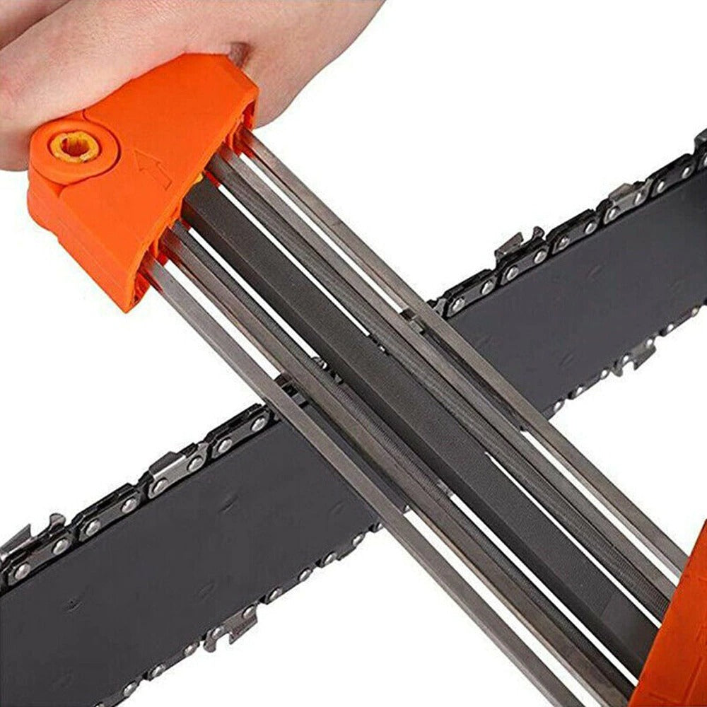 2in1 Chain Sharpener Chains Grinding Tool Manual Chainsaw Sharpener Fast Sharpen Grind Fit