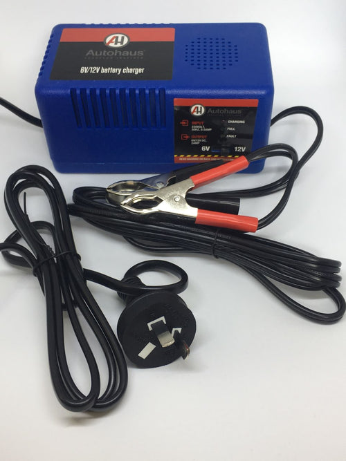 Autohaus Battery Charger 6V/12V 2.0 Amp