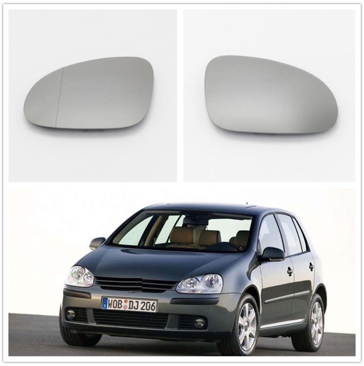 Suitable for VW Golf 5 MK5 GTI Passat Left Hand Wing Mirror Glass