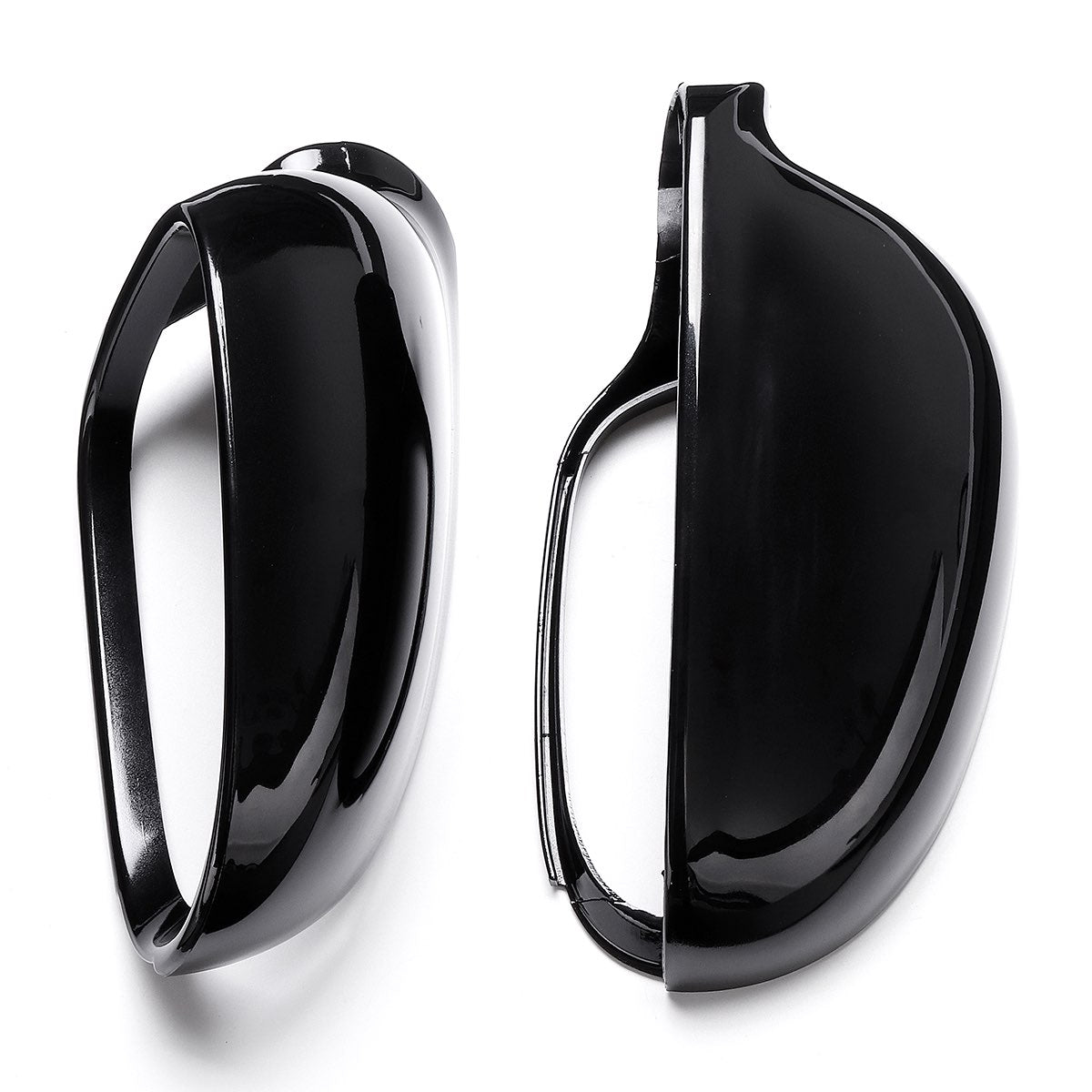 Pair of Black Wing Mirror Covers For VW Golf 5 MK5 Jetta Passat