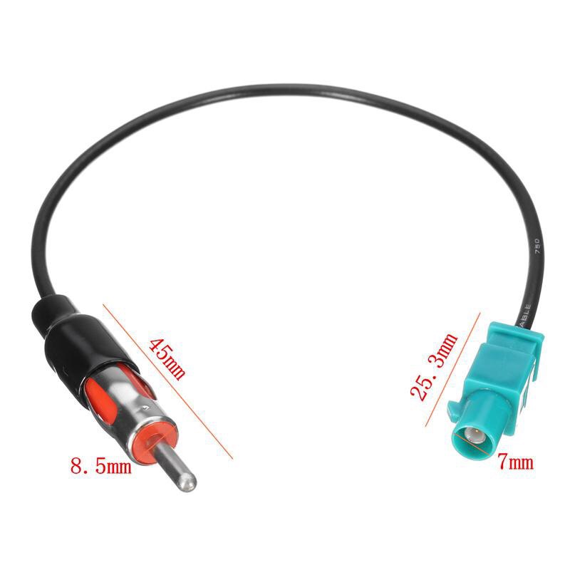 Universal Car Aerial Radio Antenna Adapter Cable Wire Harness Plug For BMW/VW/Ford/Porsche