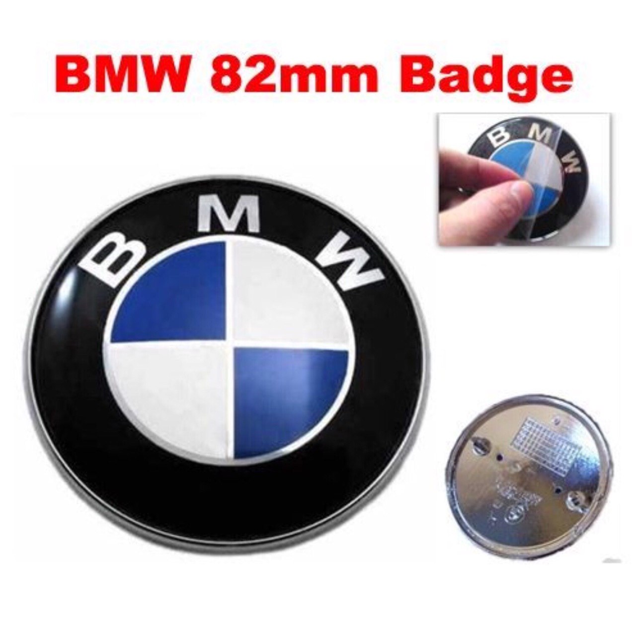 BMW Badge 82mm Bonnet Hood Emblem for E46 E39 E38 E90 E60 Z3 Z4 X3 X5 X6