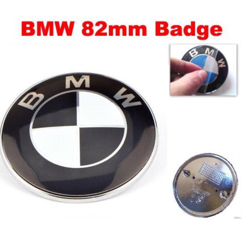 BMW Badge 82mm Bonnet Hood Emblem for E46 E39 E38 E90 E60 Z3 Z4 X3 X5 X6