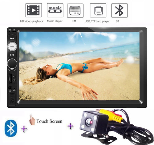 **SPECIAL!** Car Stereo Double DIN Head Unit with Rear View Camera, Bluetooth