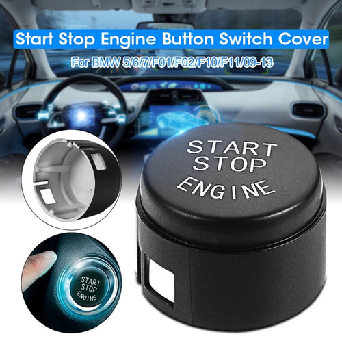 Start Stop Engine Button Switch Cover For BMW 5 6 7 F01 F02 F10 F11 F12 2009-2013