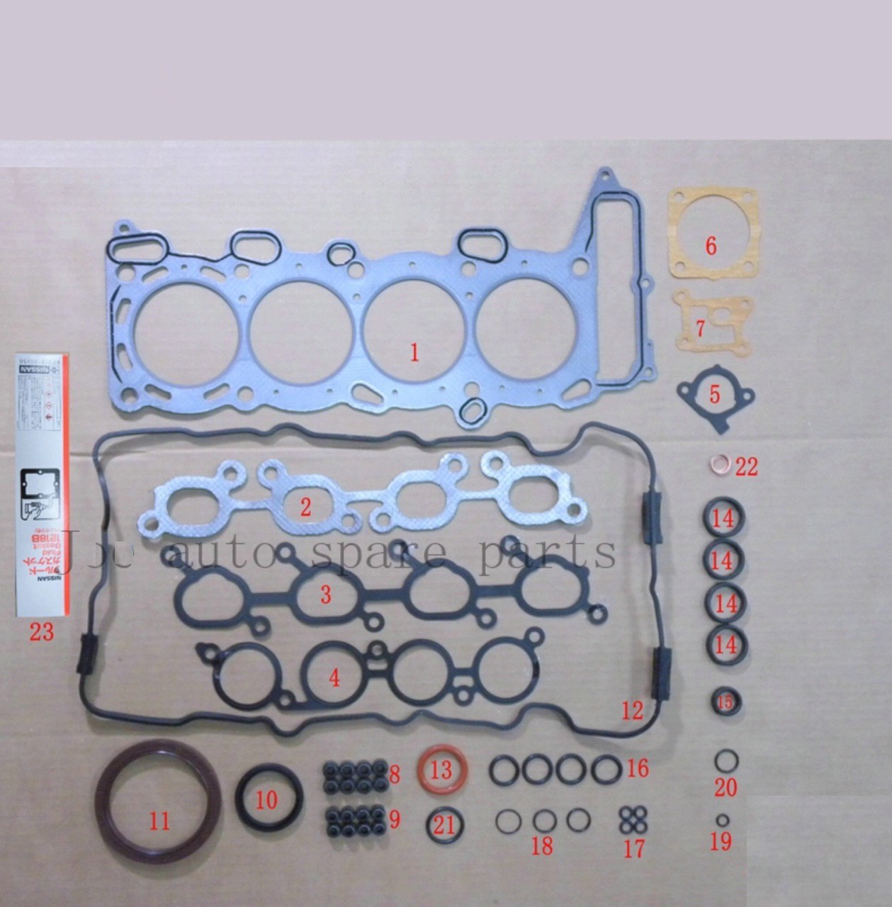 thumbnail image 2 of Full Engine Gasket Set For Infiniti G20 Nissan 200SX Sentra SER 2.0L DOHC SR20DE 2 of 5