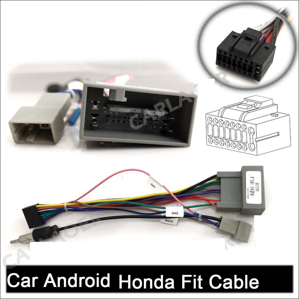 **SPECIAL!* Car Stereo CarPlay / Android Auto 2 DIN 7” Compatible with Honda Harness, Camera, GPS Navigation, Bluetooth, USB