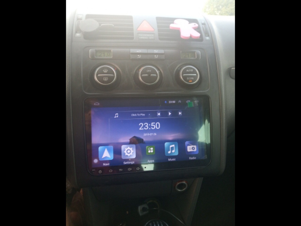 Suitable for VW Android 8.1 Double DIN Head Unit + Reversing Camera for Volkswagen, Skoda Bluetooth, Radio, Video Player