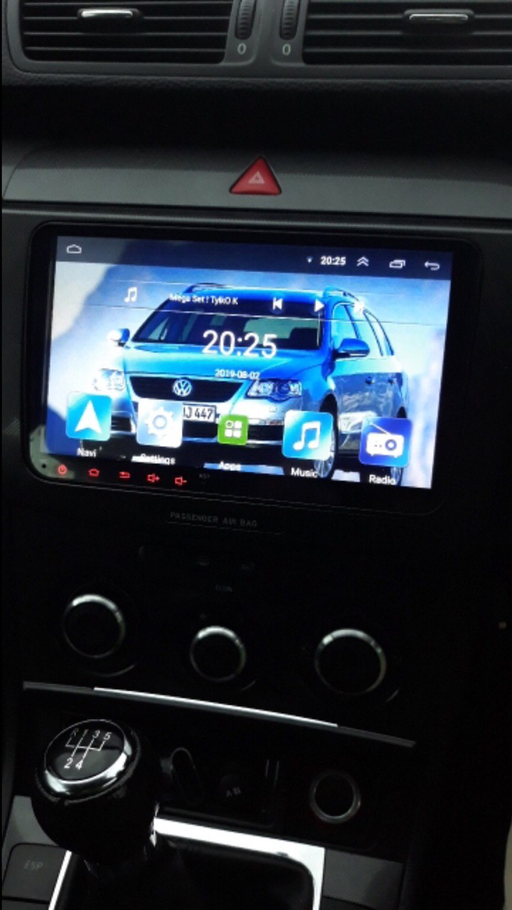 Suitable For VW 9 Inch Google Android 8.1 Double DIN Head Unit + Reversing Camera for Volkswagen, Skoda Bluetooth, Radio, Video Player
