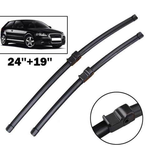 Front Wiper Blades For Audi A3 8P 2003 2004 Windshield Windscreen Front Window 24