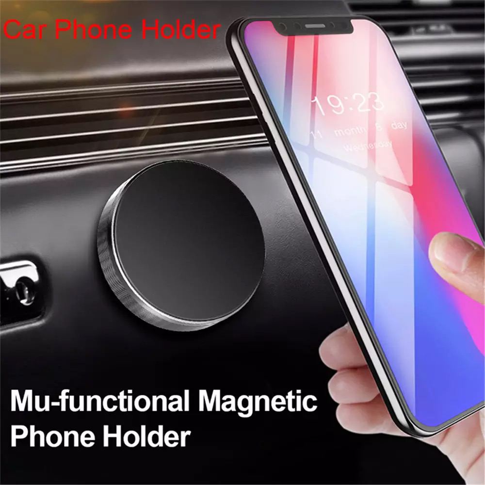 *** PAIR *** Magnetic Phone Holder Suitable for Iphone, Samsung (SILVER)